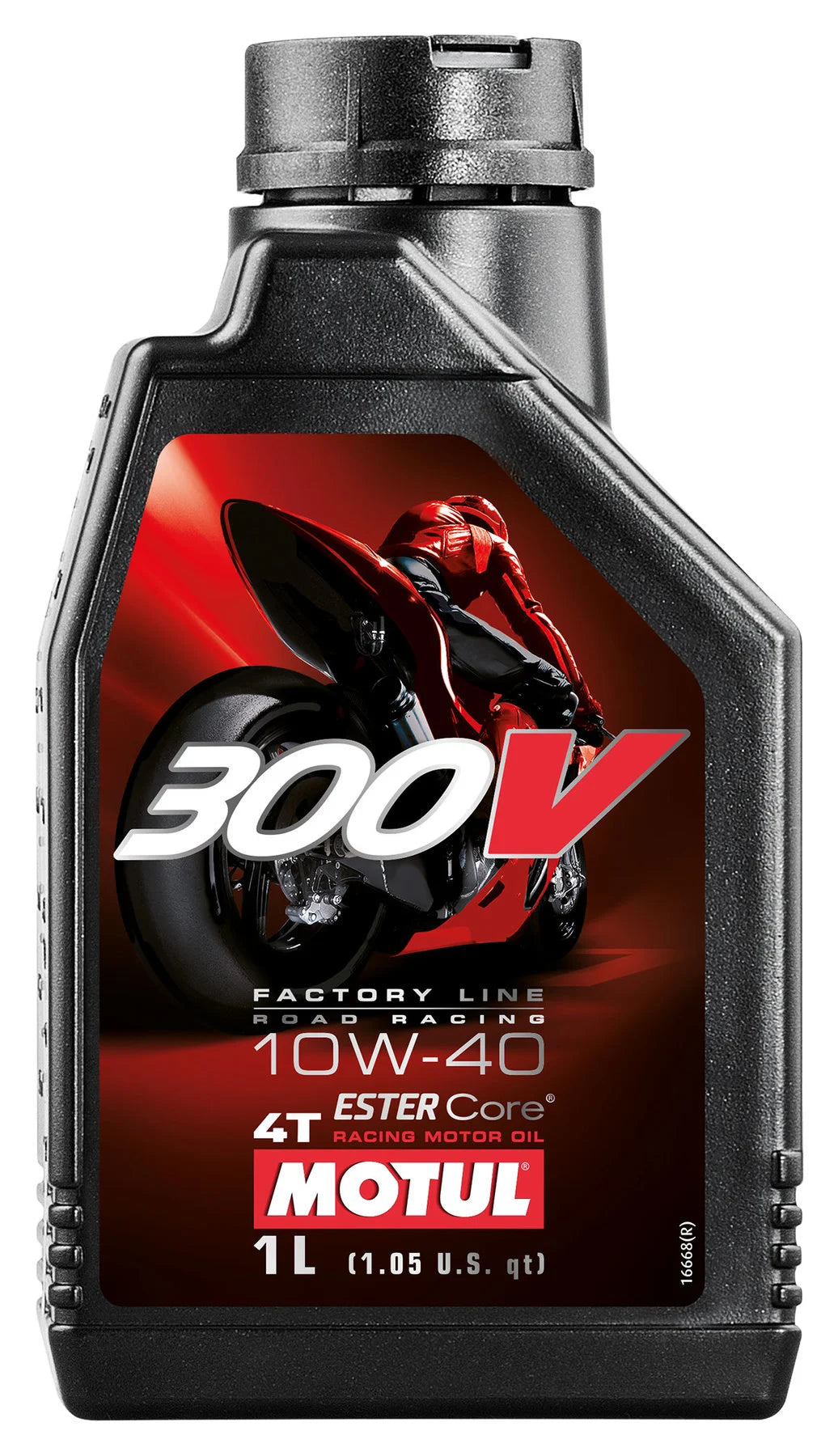 Motul 300V 4T Engine Oil SAE 10W-40, 1 Liter ROAD RACING Fully Synthetic