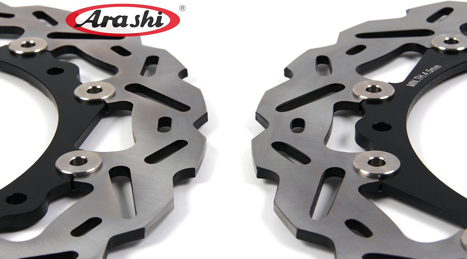 Arashi Front Brake Disc Rotors for BMW S1000RR 2009-2018 / S1000R 2014-2017 NAKED 2014-2018 Motorcycle Replacement Accessories S 1000 RR R S1000 1000RR 1000R Black 2011 2012 2013 2015 2016