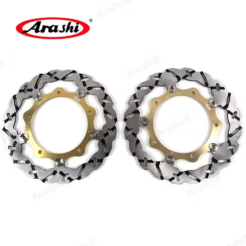 Arashi Gold Front Brake Rotor Discs For YAMAHA XP T-MAX 530 / TMAX 530 2012-2015
