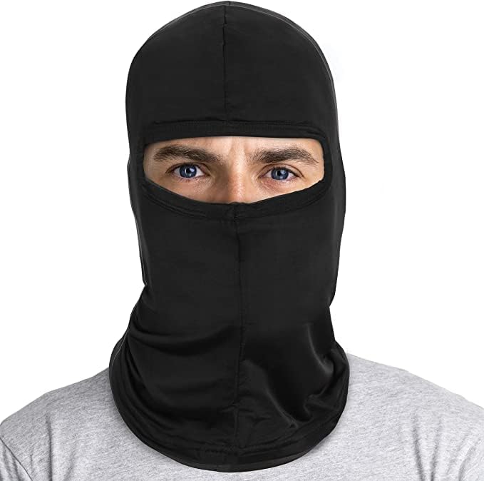 Balaclava Black Face Mask Men - Breathable Under Helmet Wear Windproof Motorcycle Balaclava