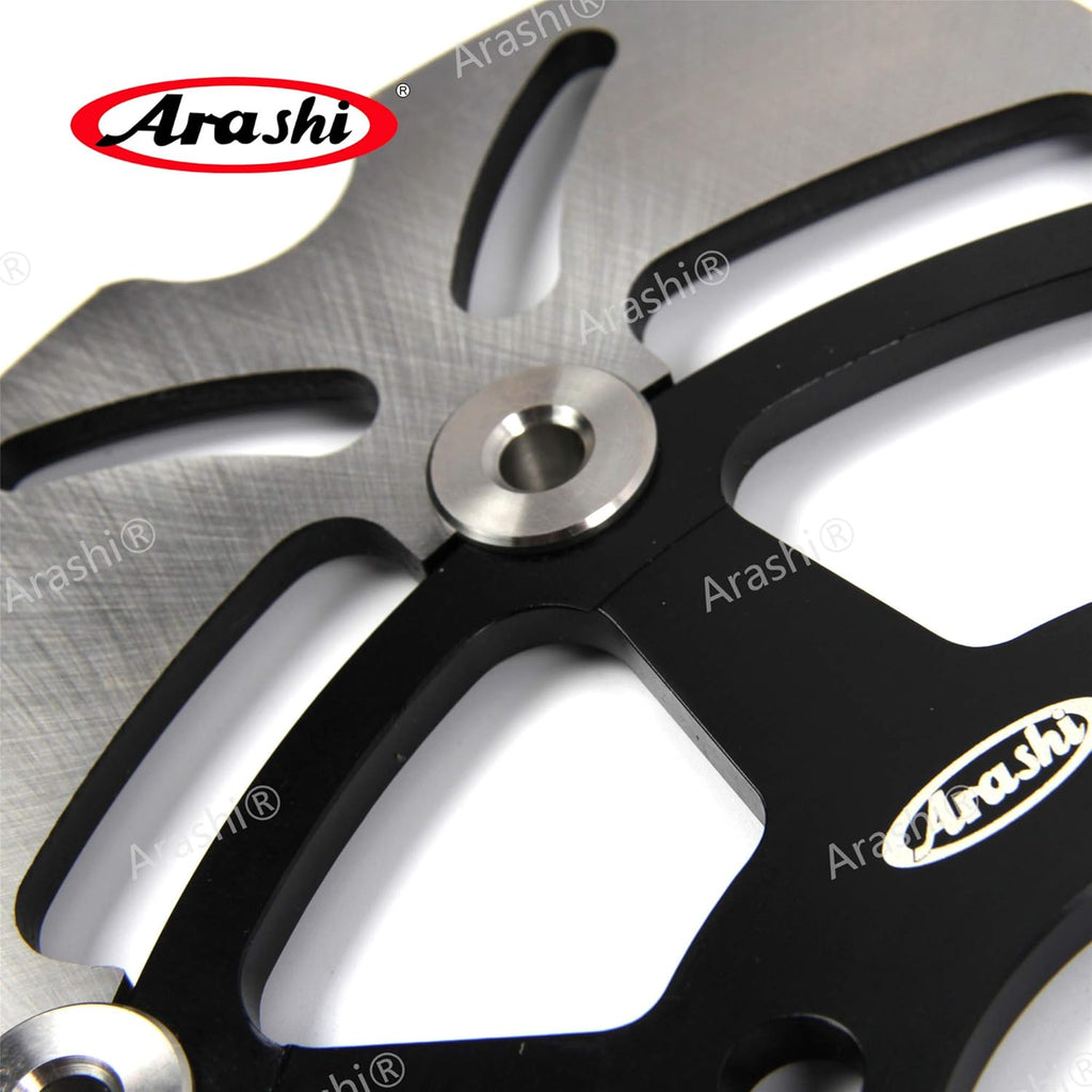 Arashi Black Brake Disc Rotors Front for Suzuki GSXR 600 750 2004-2005 GSXR 1000 2003-2004 Motorcycle Replacement Accessories Black
