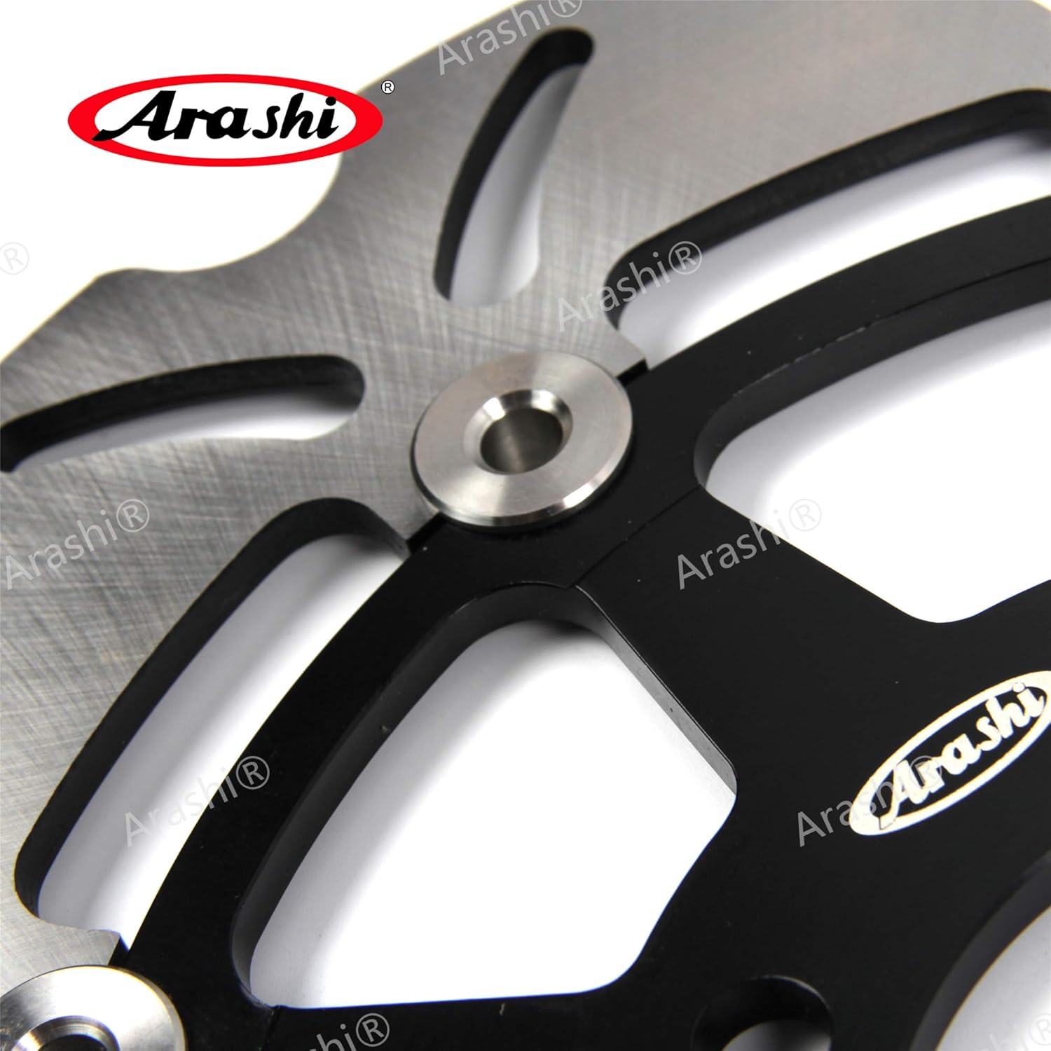 Arashi Black Brake Disc Rotors Front for Suzuki GSXR 600 750 2004-2005 GSXR 1000 2003-2004 Motorcycle Replacement Accessories Black