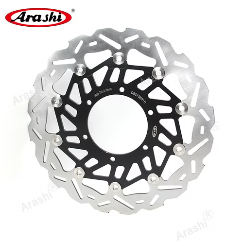 Arashi Black Front Brake Rotors Disc For SUZUKI GSX R 1000 GSXR1000 2017-2023