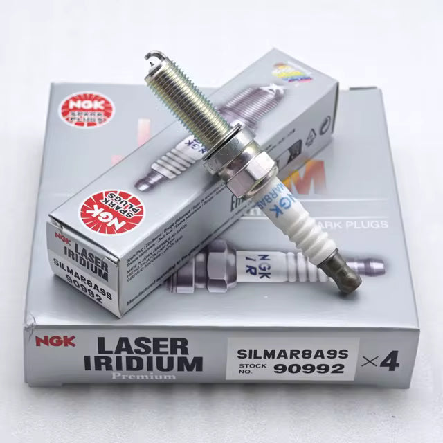 NGK Laser Iridium Spark Plug Genuine set of 4 - SILMAR8A9S (90992) for AfricaTwin1100 2016-2025