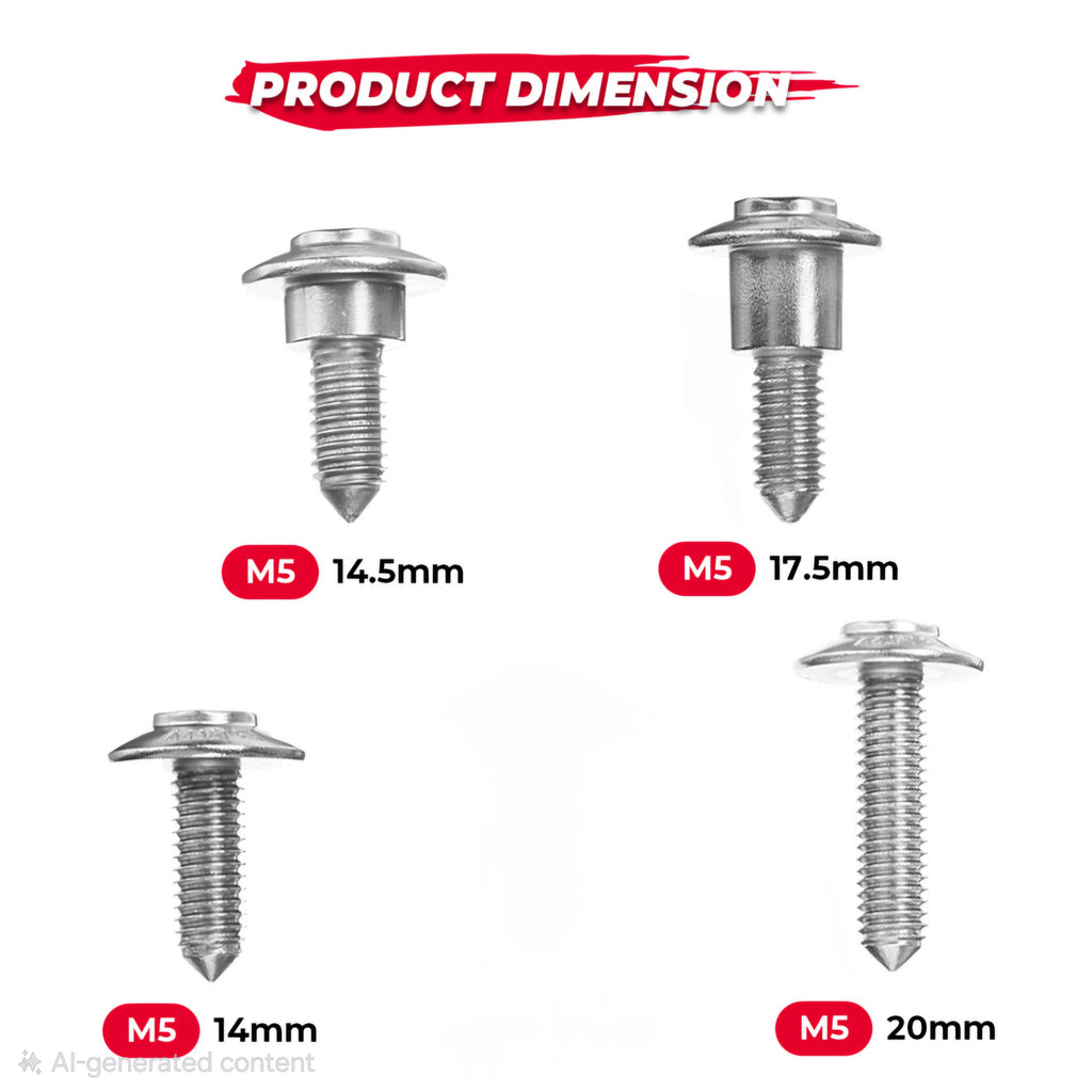 Genuine Bolts Kit T25 Fairing Screws for BMW S1000RR S1000R S1000XR R1200GS R1250GS Repair Replacement Parts kit M5 (3pcs/kit)