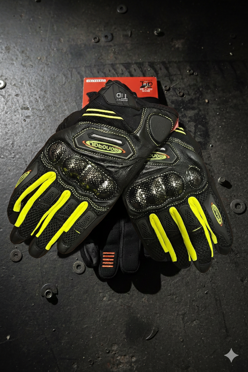 Racing Gloves real carbon fiber protection