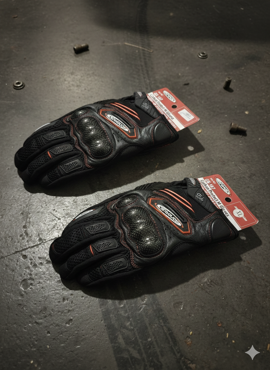 Racing Gloves real carbon fiber protection