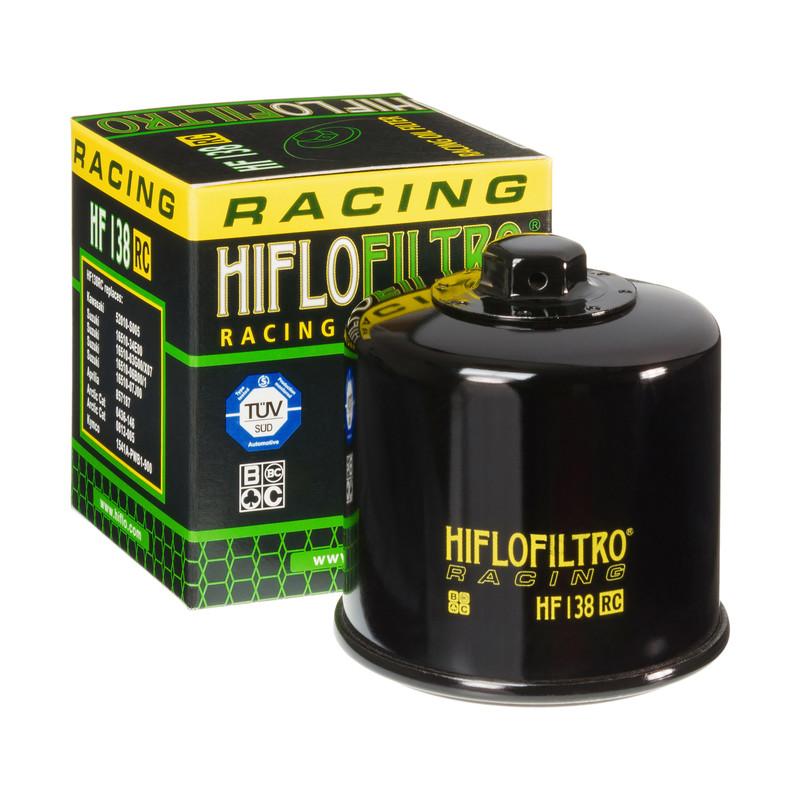 HIFLO HF138 RC Racing Oil Filter Suzuki (GSXR all models 600 - 750 - 1000)  1990 _ 2026 / aprilia RSV4 and Tuono V4