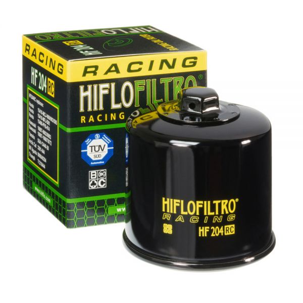HIFLO HF204 RC Racing Oil Filter Yamaha race bikes R1 R6 + honda, kawasaki and Tmax 560 - 530 2017-2026