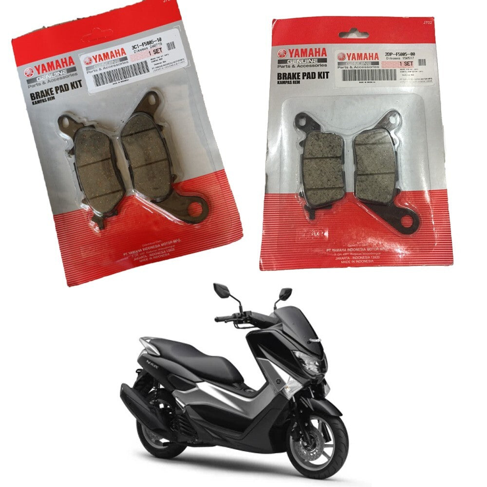 Yamaha original N-max brake pads front & rear. Fits yamaha Aerox front.