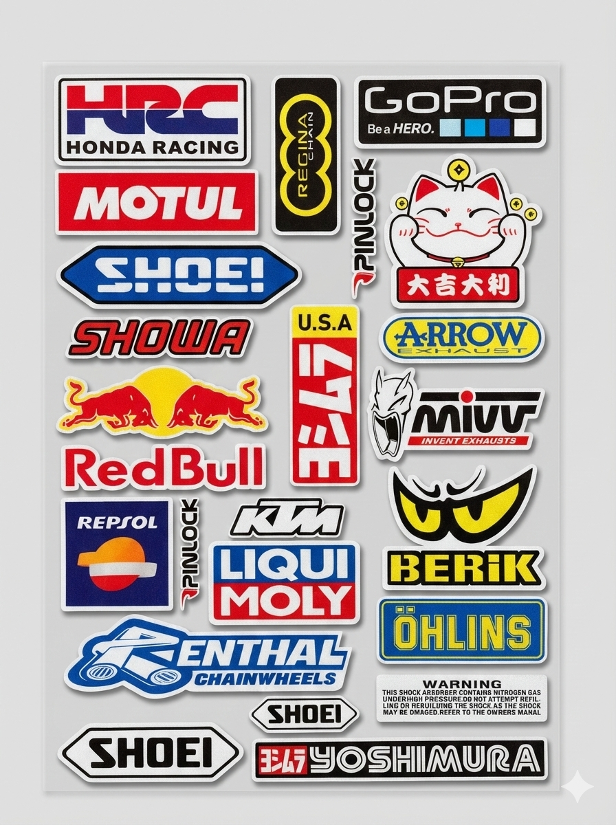 Reflective Motorcycle, Bike, Helmet Stickers Styling Vinyl Decals Waterproof UV resistant Decorative Stickers