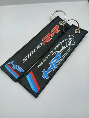 Fabric motorcycle keychain