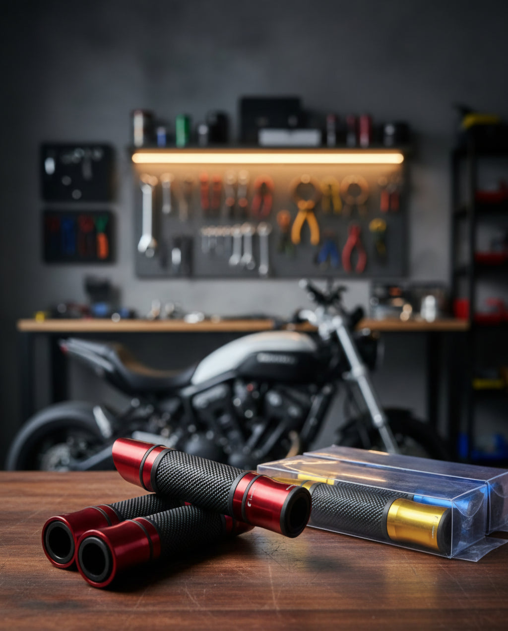 Motorcycle Handgrip universal fit aluminum ANC anodized