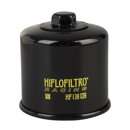 HIFLO HF138 RC Racing Oil Filter Suzuki (GSXR all models 600 - 750 - 1000)  1990 _ 2026 / aprilia RSV4 and Tuono V4