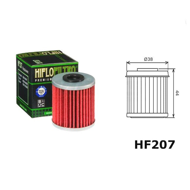 HIFLO HF 207 RC Racing Oil Filter Suzuki RM Z-450,  kawasaki,  Betamotor.