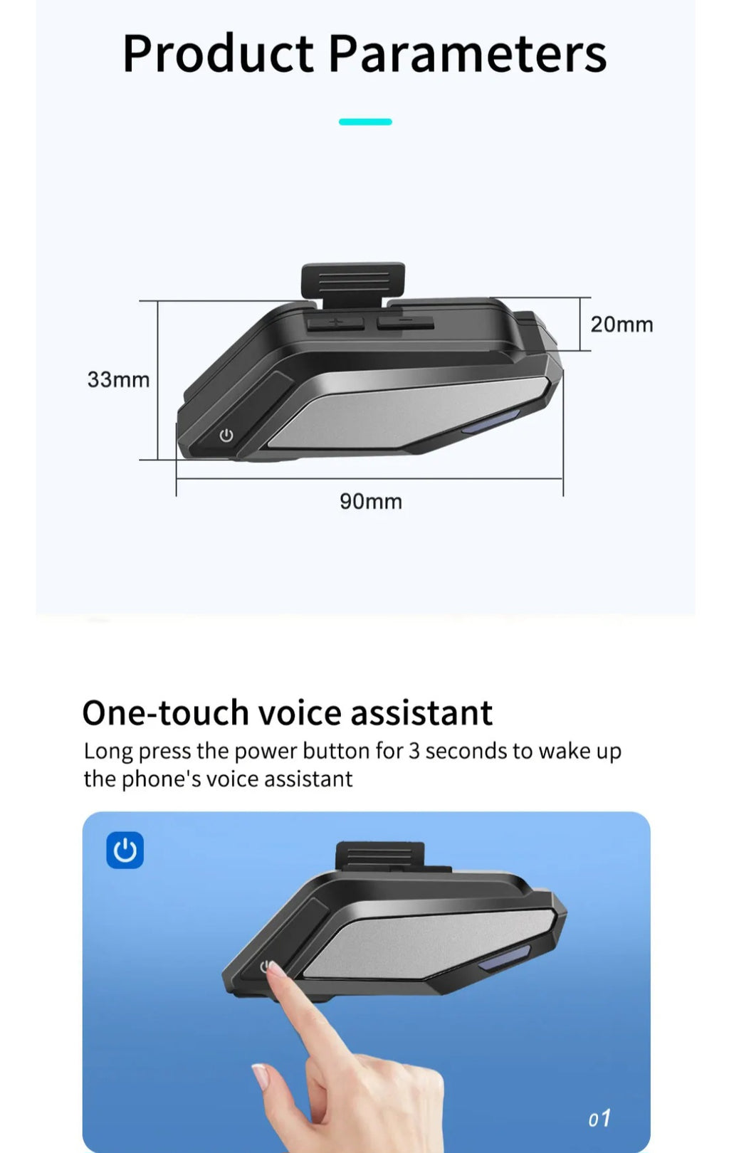 L8 Bluetooth helmet headset 5.3