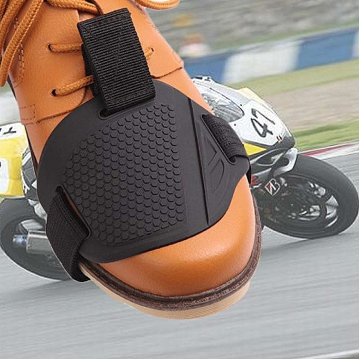 Motorcycle Shifter Pad Boot Cover Black Motorcycle Shoe Cover Rubber Shoe Protector Pad