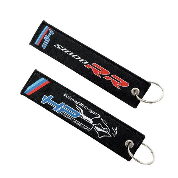 Fabric motorcycle keychain