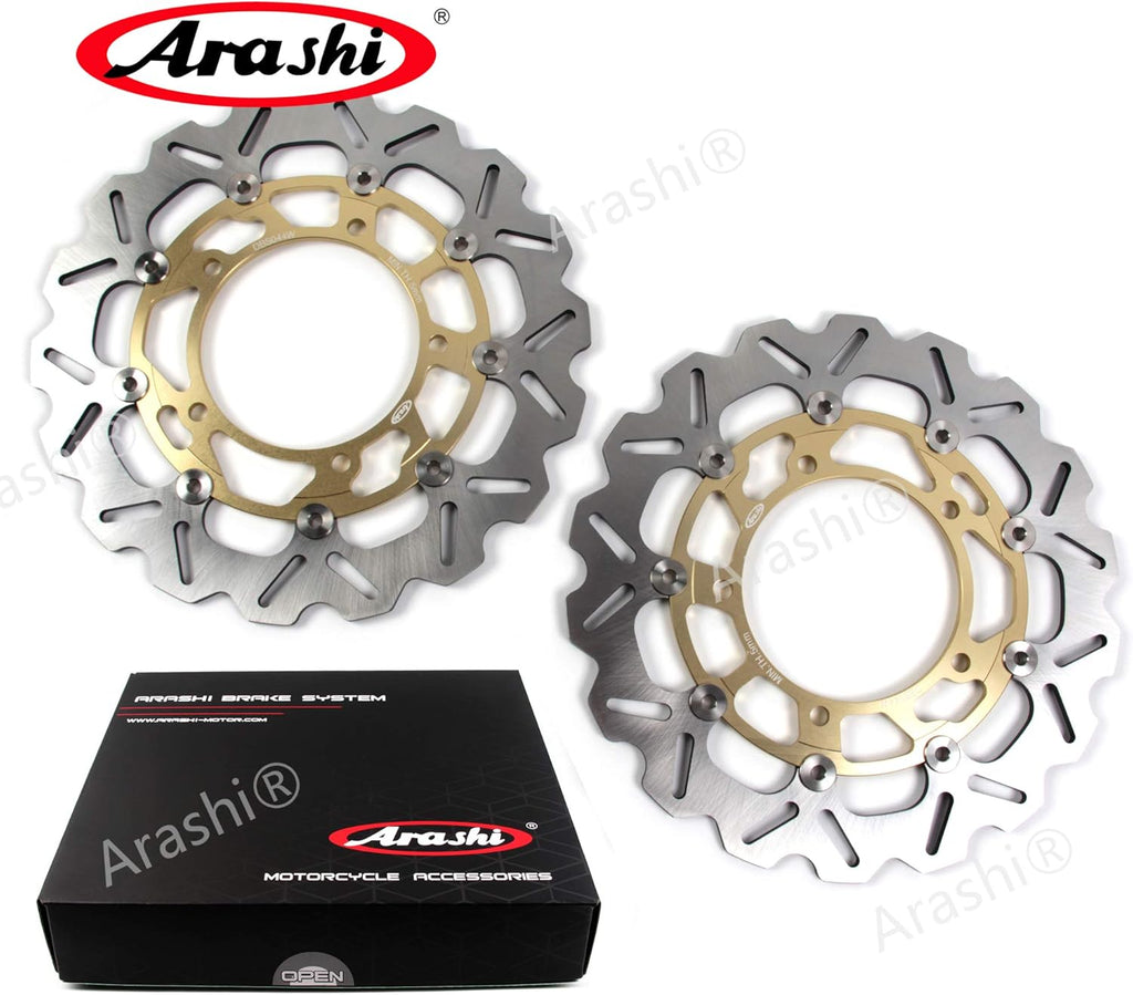 Arashi gold Front  Brake Discs Rotors for Suzuki GSX1300R Hayabusa gen 2 2008-2020 ABS 13-20 Motorcycle Replacement Accessories