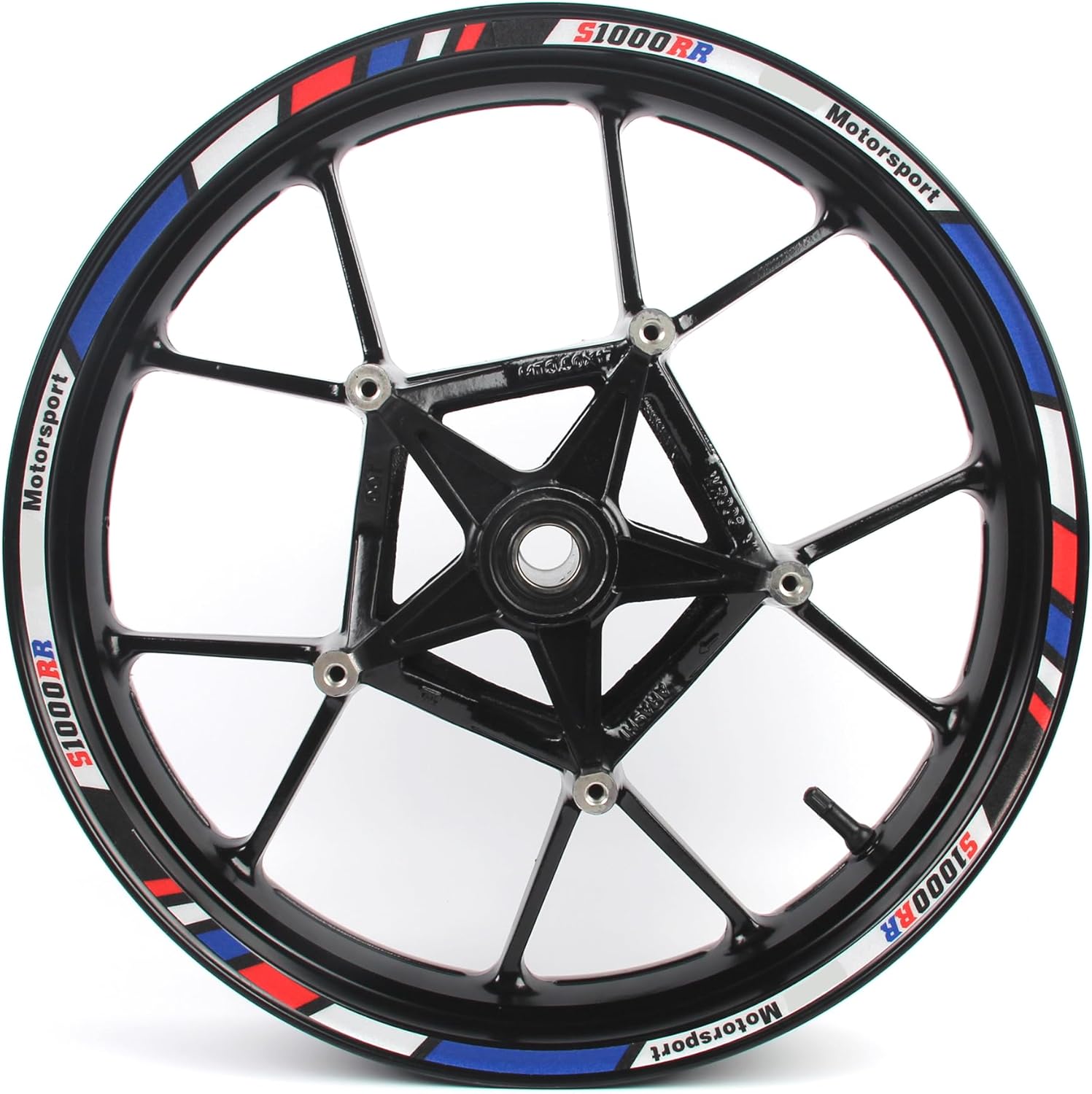 Reflective Blue Wheel Rim Stickers for S1000RR Motorcycle | Waterproof & Heat Resistant | Elastic & Durable